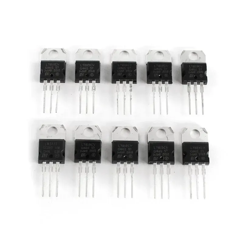 50PCS TO-220 Series Transistor, High-power Three Terminal Stabilized Transistor, 10 Specifications