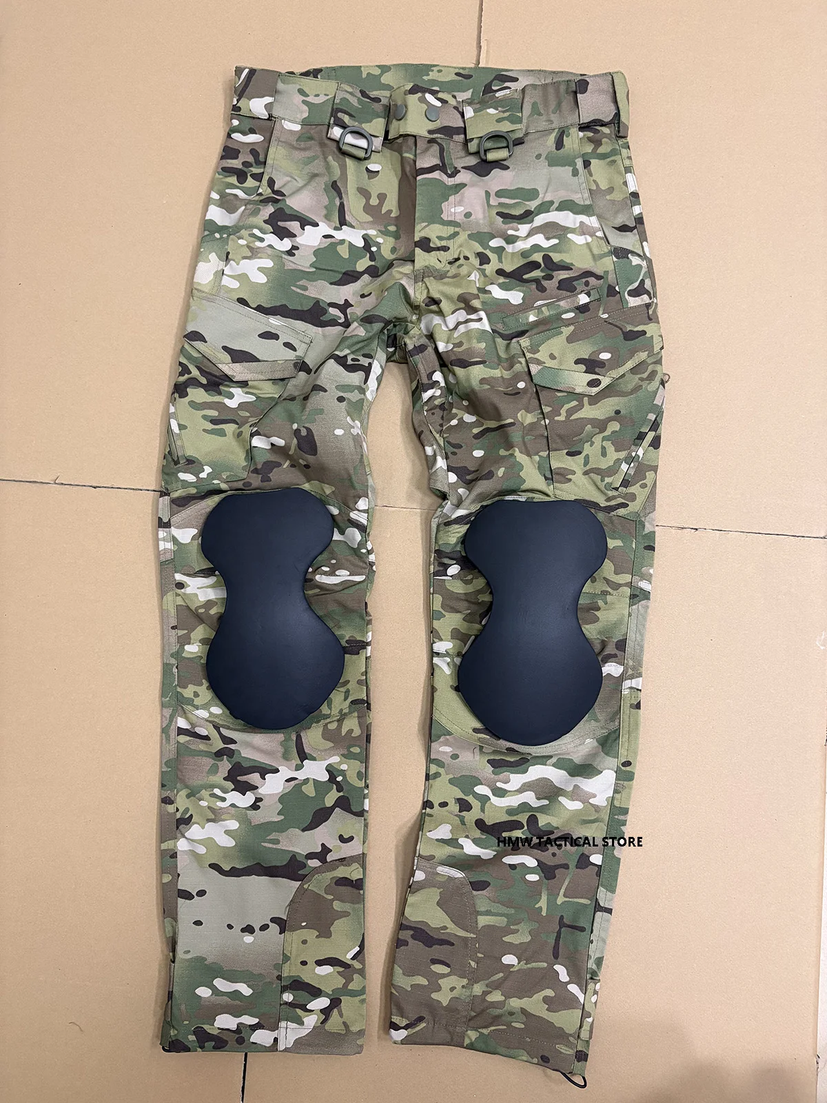 Spring and AutumnTactical Pants, Men's Slim Fit Elastic Training Pants, Outdoor Work Pants, Straight Leg Combat Pants