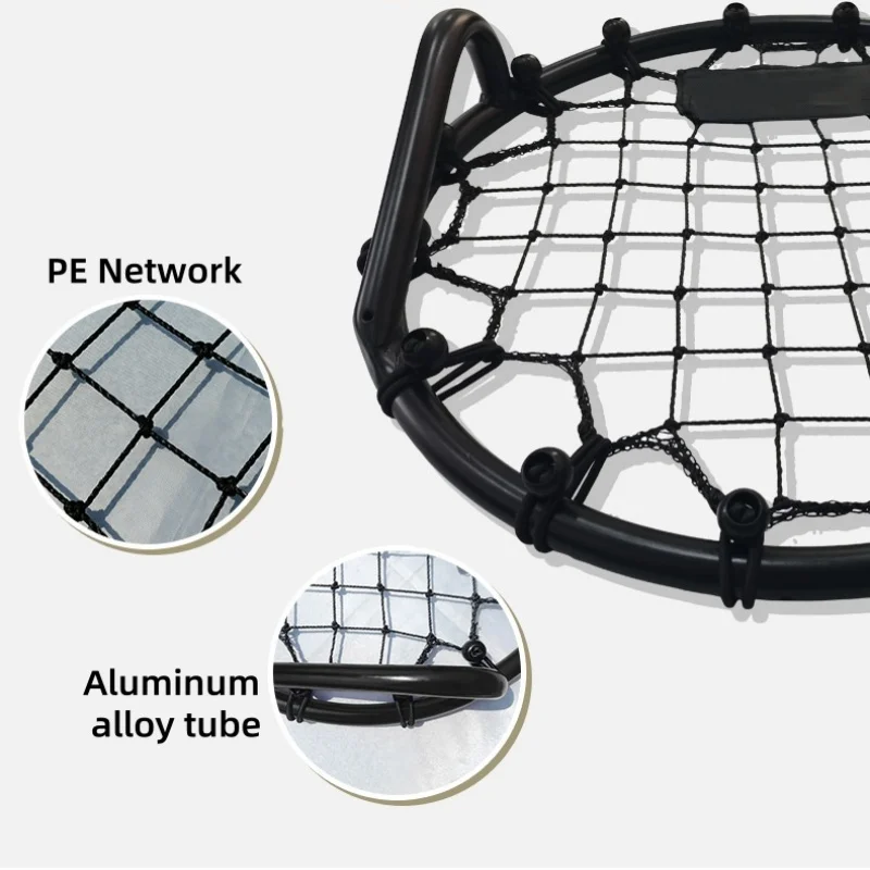 شبكة ارتداد محمولة باليد لكرة القدم، شبكة مرنة، أداة تدريب خفة الحركة لكرة القدم لحراس المرمى، مستلزمات ملعب كرة القدم #2