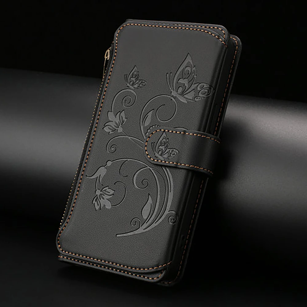 حافظة لهاتف OPPO Realme GT7 Pro Racing 7T 6T 6 T 5G بسحاب بطاقة جلدية Etui لهاتف Realme GT Neo 6 5 SE 2 3 3T Neo7 Turbo #1