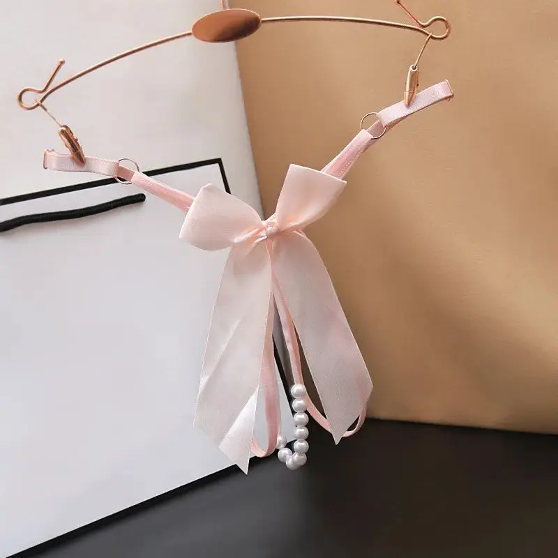 Guuoat-女性のための真珠のニッカーズを持つセクシーなひも、中空アウト、弓のネクタイ、調整可能なブタンお尻、情熱のエロティックなパンティー、ポルノナウティビキニセット、2024