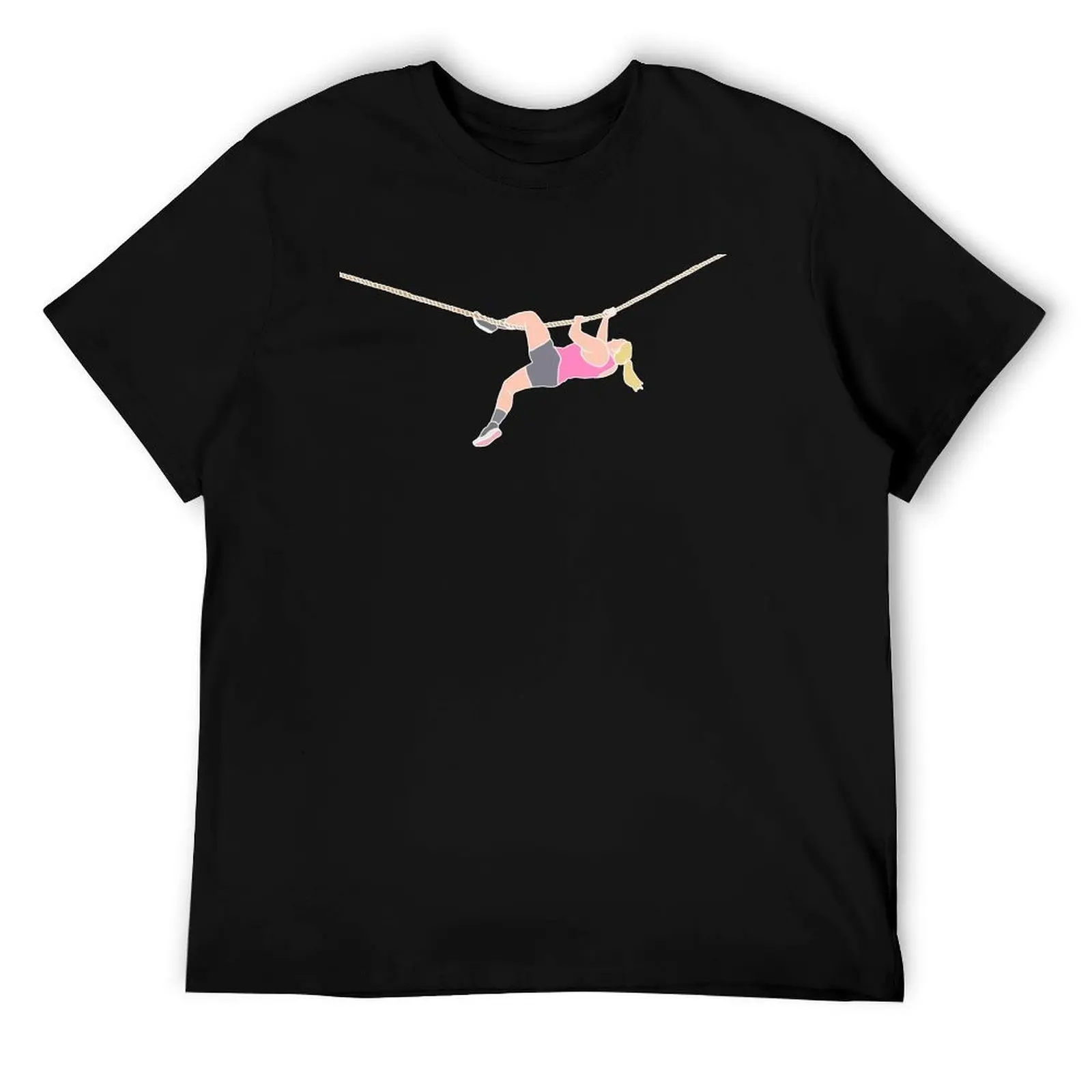 

Rope traverse woman (for darker coloured shirts) T-Shirt t shirts for man cotton soft t shirts for man graphic funny T-Shirt