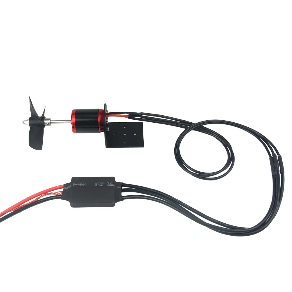 FATJAY KYO-6T 6kg Thrust Brushless Waterproof Motor Underwater Thruster and 24V 50A ESC for RC Boats Bait Boat