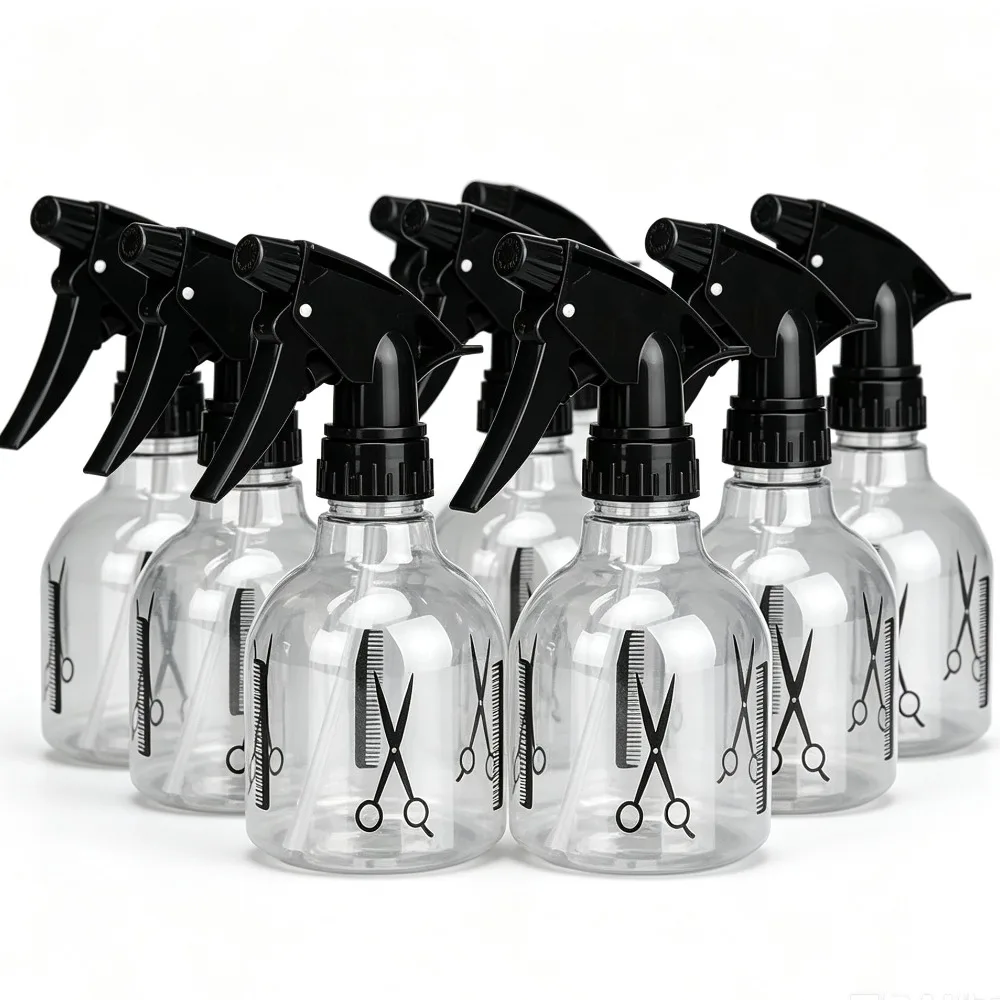 250ML Hairdressing Spray Bottle Plastic Water Sprayer Barber Salon Hair Styling Tool Multipurpose Cleaning Spray Container