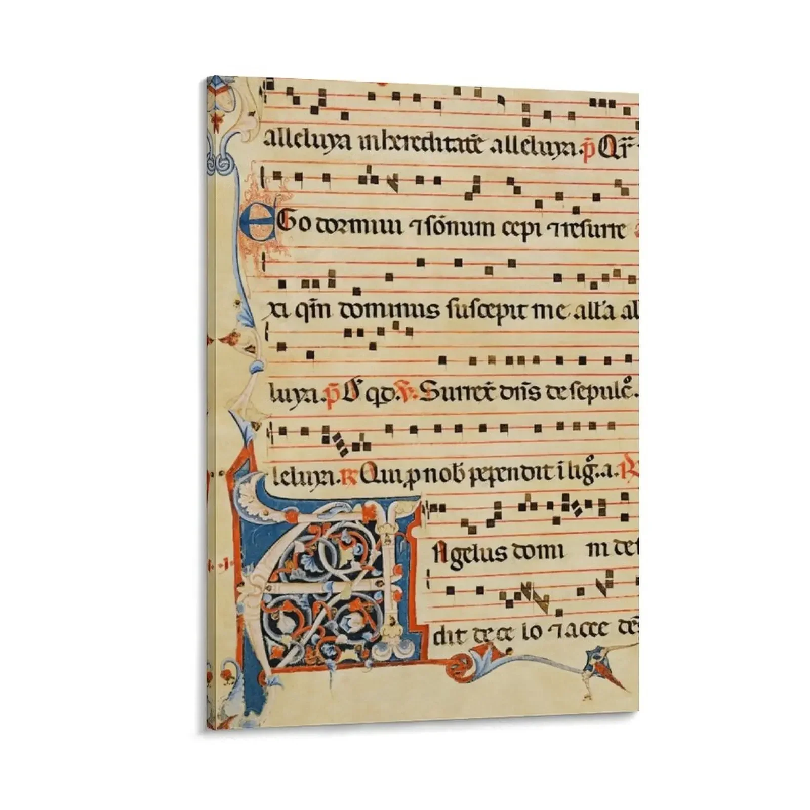 

Antiphonary - Medieval Musical Manuscript Canvas Painting anime posters anime room decor posters for room