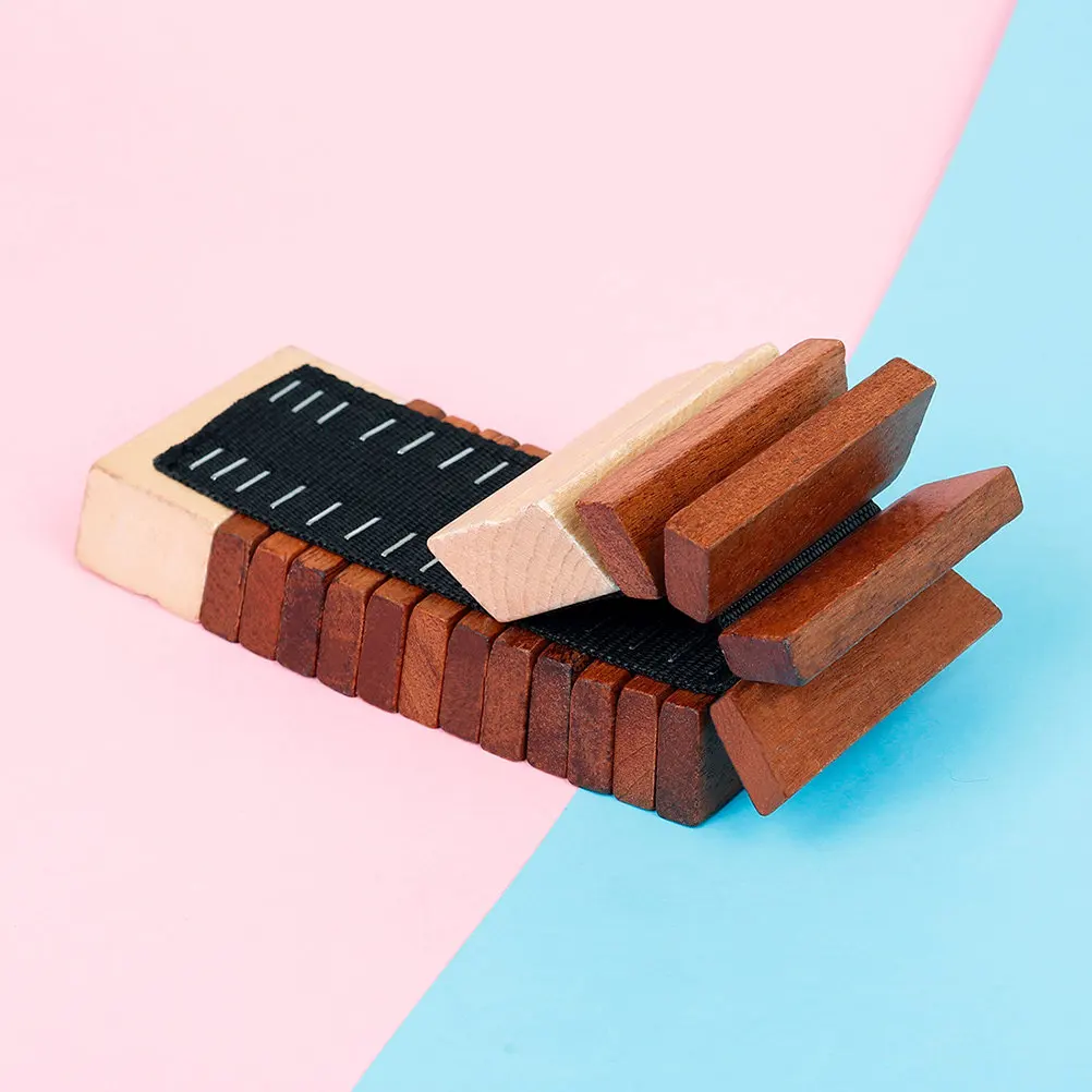 Kids Wood Snake Percussion Early Educational Musical Instrument Bright Colors Safe Smooth Surface Interactive Plaything