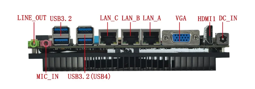 اللوحات الأم 4 بوصة M12GSE تدعم Alder Lake الجيل الثاني عشر I3 1215U ستة النوى DDR4 32G RJ45_LAN Wind10/11 نظام لينكس
