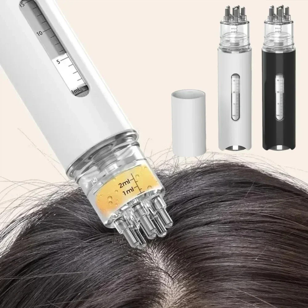 Aplicador portátil para el cuero cabelludo, peine líquido, Mini masajeador, aceite esencial, guía líquida, masajeador, herramienta para el cuidado del cuero cabelludo antipérdida de cabello, 1 ud.