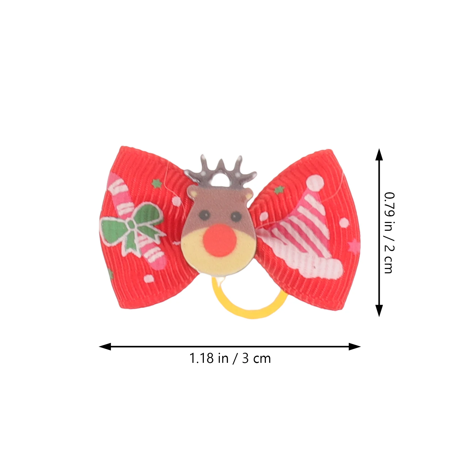 

30Pcs Long Hair Pet Hair Tie Christmas Decorated Elastic Rope Band for Dog Secure Hold Stylish Everyday Accessory Set