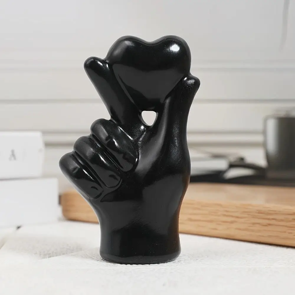 Valentine's Day Resin Love Gesture Ornament Bedroom Simple Desktop Home Modern Crafts