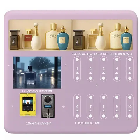 American Custom Leopard Print Smart Scent Aroma 10 Spray Perfume Dispenser Vending Machine for Retail