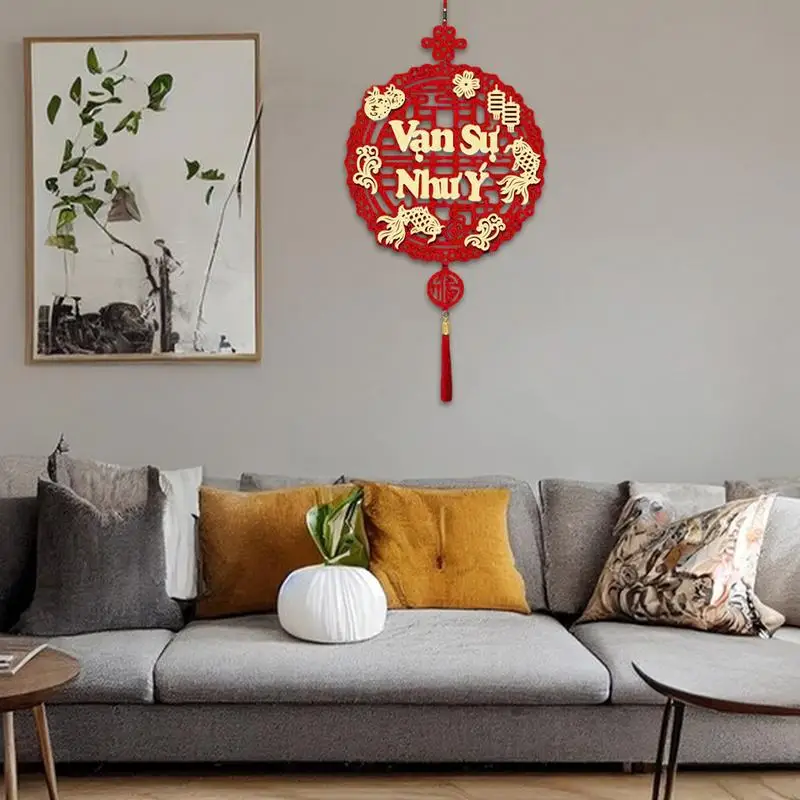 Chinees Nieuwjaar Decoraties 2024 Vietnam Nieuwjaar Hangend Ornament Lente Festival Deur Muur Decor Nieuwjaar Kwastje Hanger nieuw