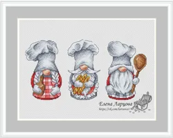 Dwarf Series Counted Cross Stitch Kits, Chinese Embroidery Needlework Sets, 4-34-22, 11CT, 14CT, 18CT, DIY