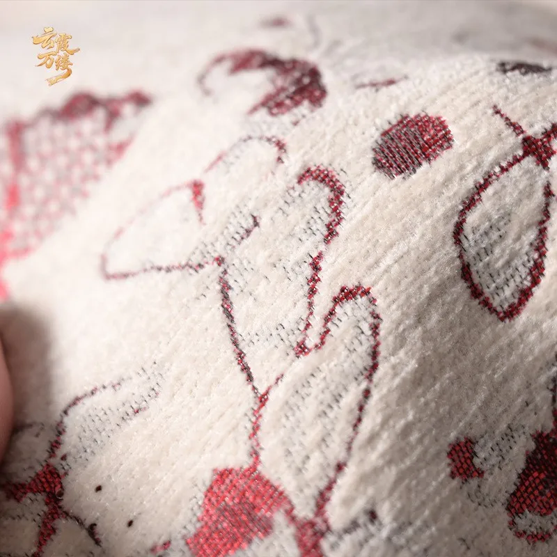 Light luxury and elegant gold thread printed jacquard fabric traditional Chinese style cheongsam dress clothing design