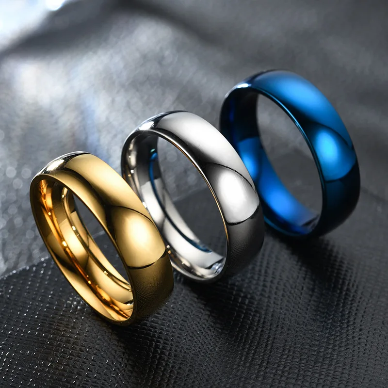 Personalized Name Ring Stainless Steel Ladies Romantic Couple Promise Men Custom Jewelry For Valentine\'s Day Gifts