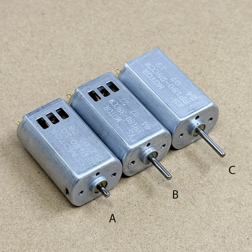 

Micro FK-180SH Motor DC 2.4V 3V 3.6V 3.7V Ultra High Speed Mini 180 Carbon Brush Motor for Toy Car Boat RC Aircraft Model