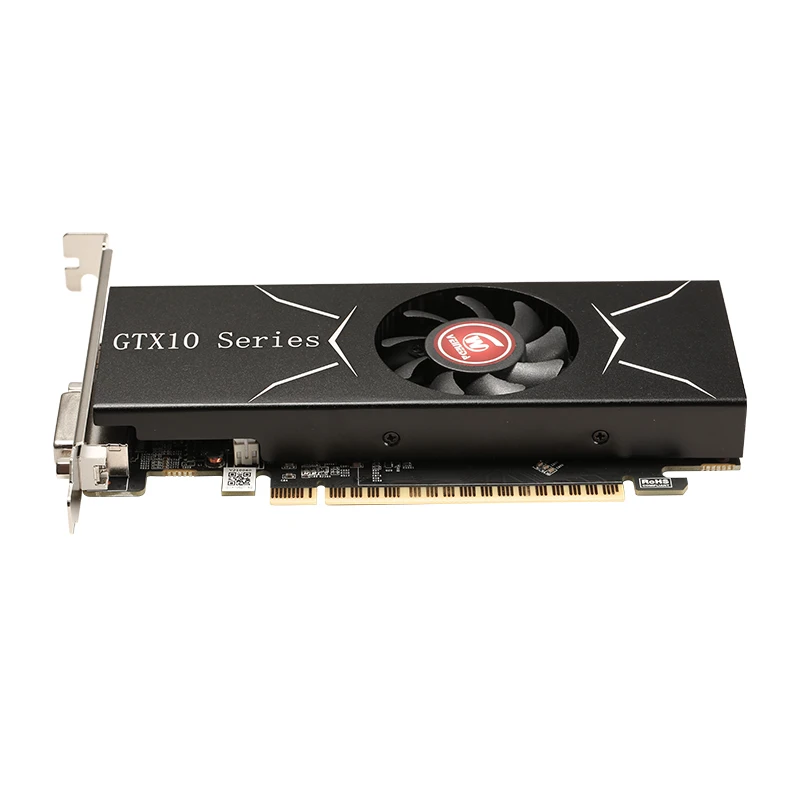 VEINEDA Videokaart voor Computer Grafische Kaart Low Profile PCI-E GTX 1050Ti GPU 4G DDR5 voor nVIDIA Geforce Game LP kaart
