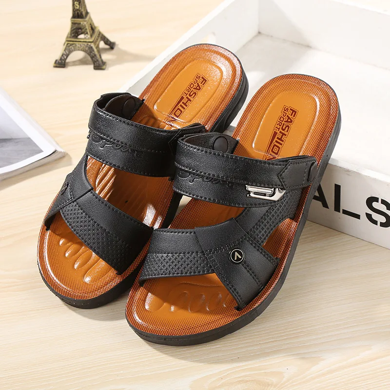 

Men's Summer 2025 Sandals Two-Way Wear Breathable Beach oes Anti-Slip Wear-Resistant Soft Bot Casual Driving oes