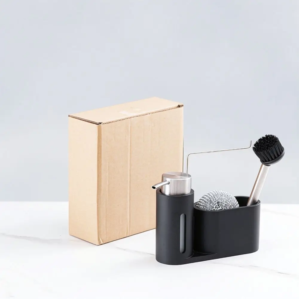 Resin Kitchen Soap Dispenser For Dishwashing Liquid Hand Soap Pump Bottle Countertop Organizer Modern Cleaning Supply