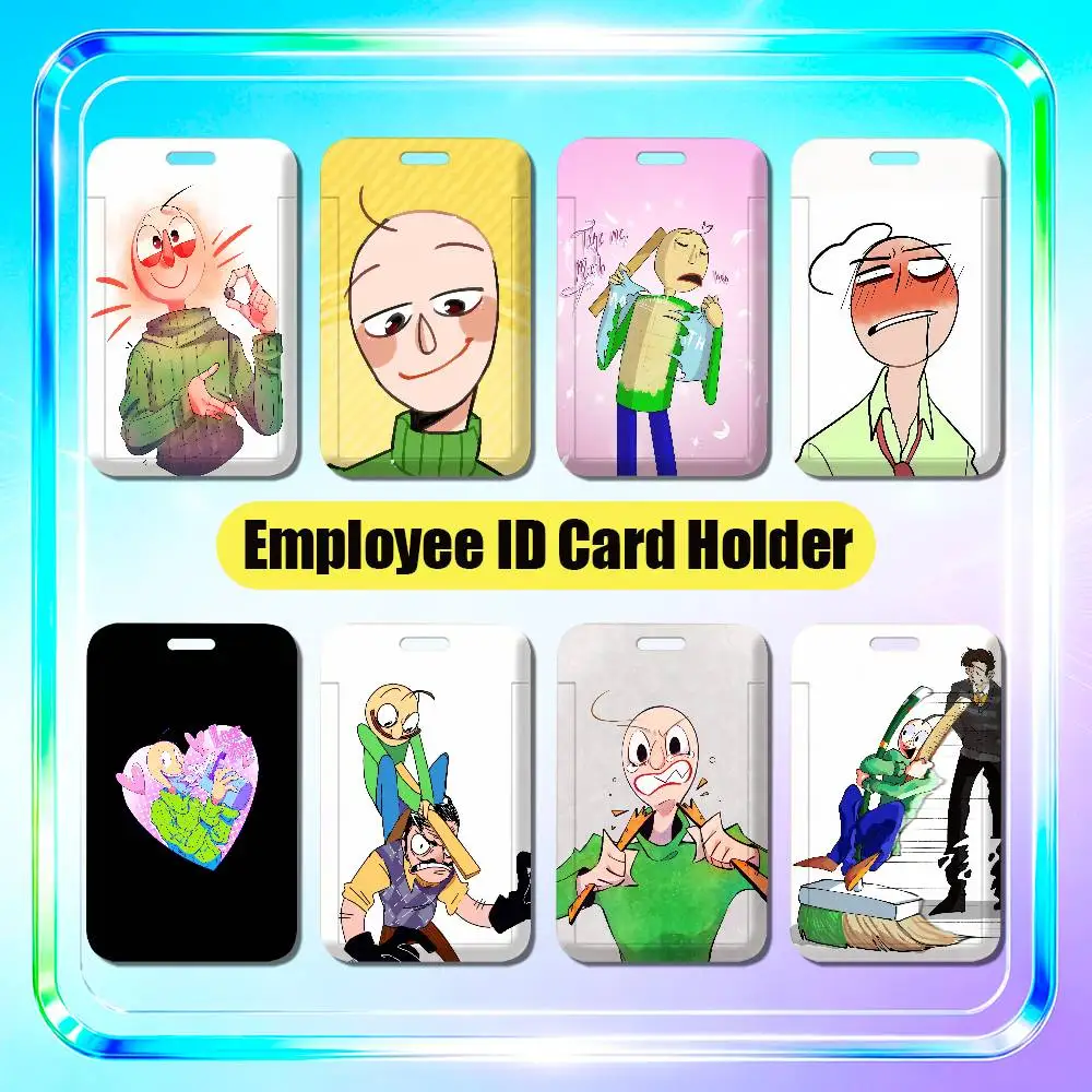 For Baldis Basics In Education And Learning Employee ID Card Holder Badge Office Student Bank Work Credit Decoration Case