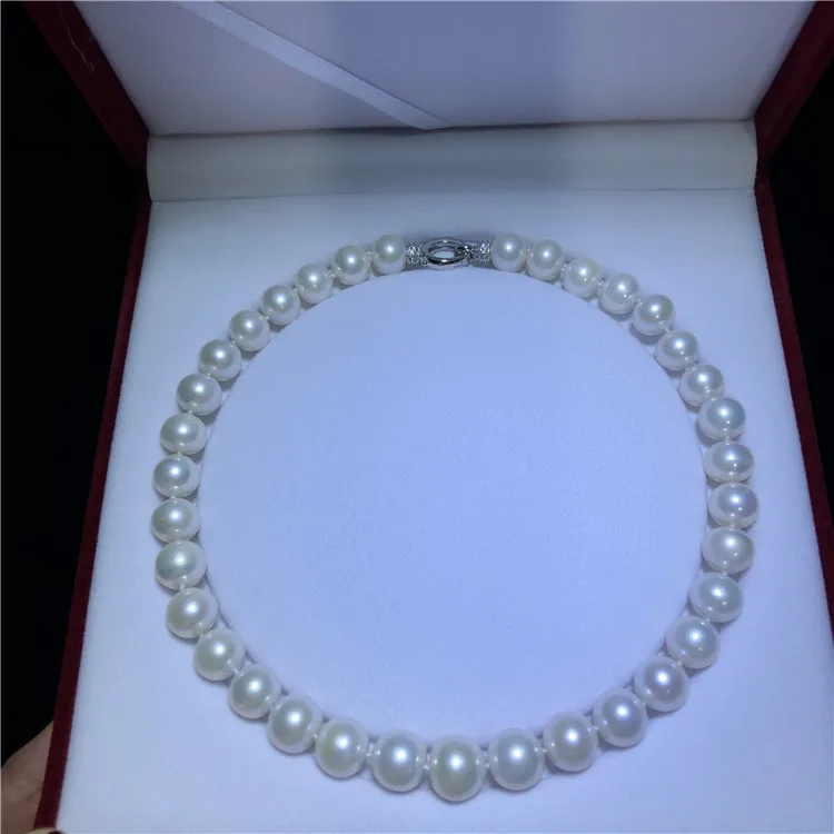 New style natural Edison pearl necklace 11.5-13.5mm large pearl short necklace noble atmosphere fashion jewelry