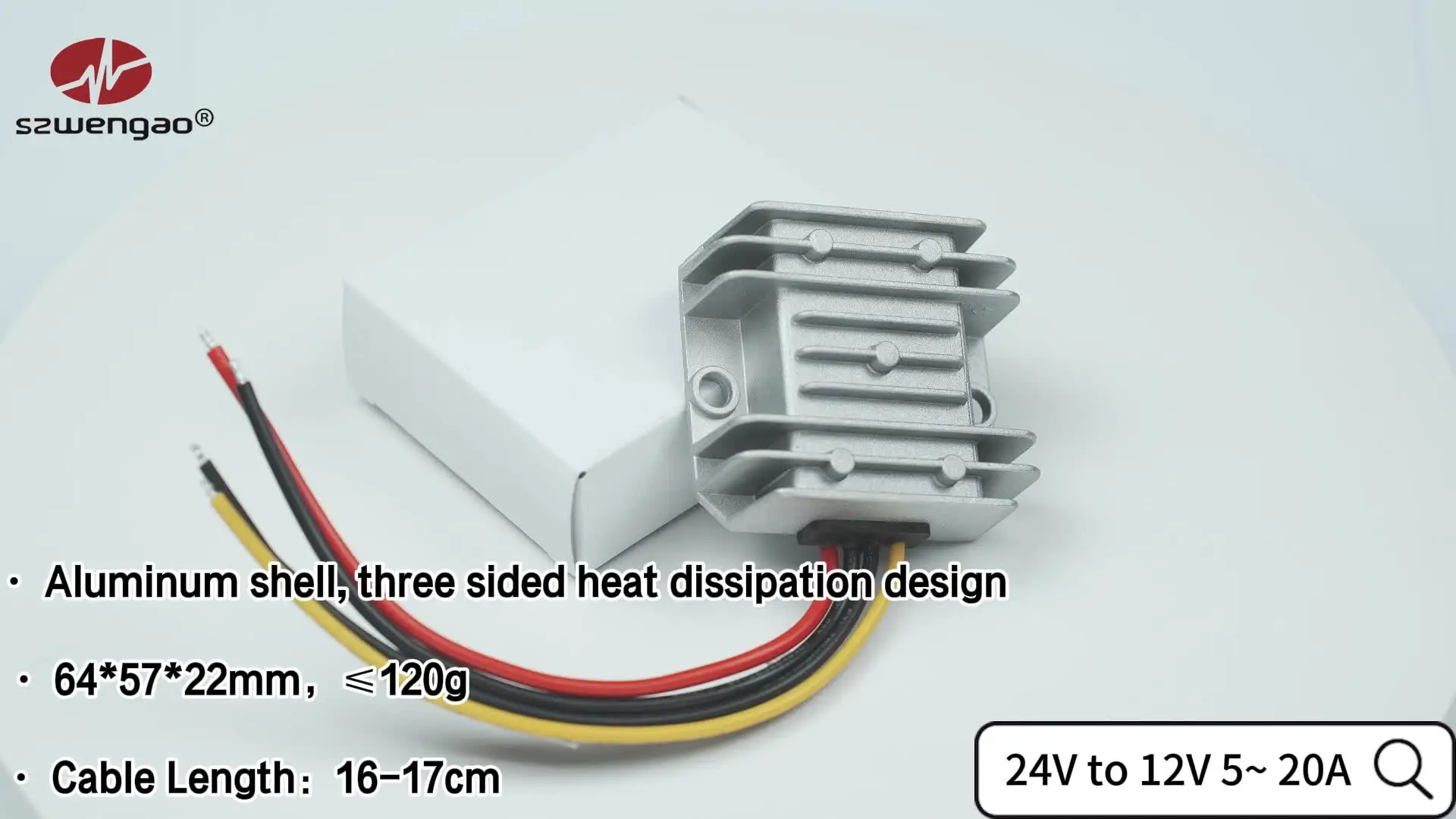 Szwengao 24V 36V 48V 60V to 12V 5A 10A 20A Step-down DC Converter