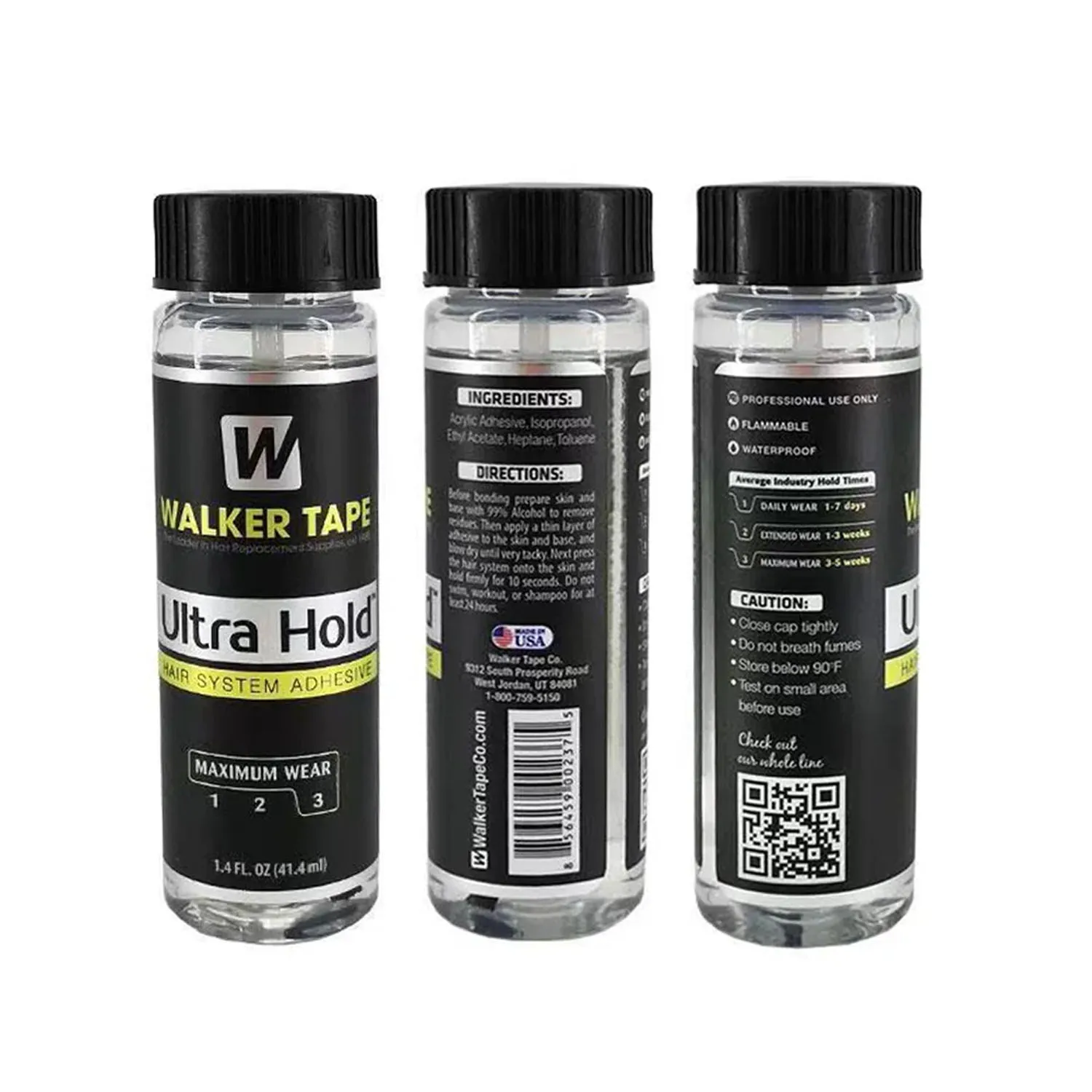 

41.4ml Walker Tape Ultra Hold Hair System Adhesive Hair Replacement Lace Glue for Hair Toupee or Lace Wigs waterproof 1.4OZ
