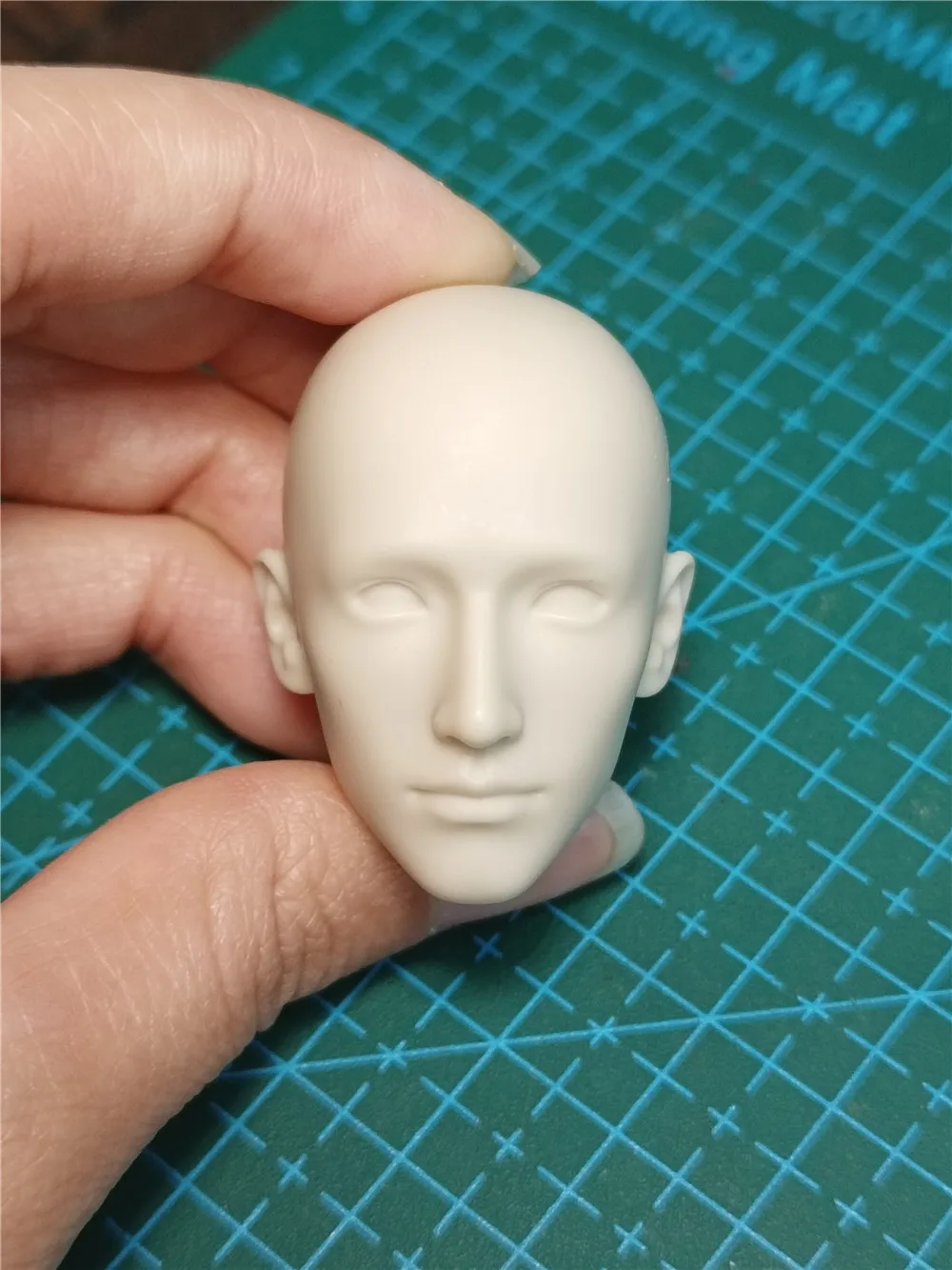 Unpainted 1/6 Scale BJD Leo Head Sculpt Model Painting Exercise For 12 inch Action Figure Dolls