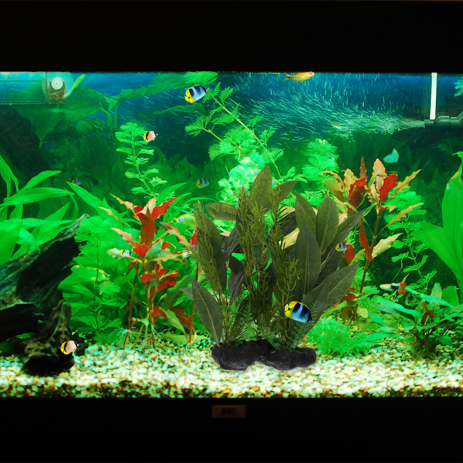 

1pc Simulation Aquatic Plant Fish Tank Underwater Ornament Aquarium Adornment Green Aquarium Decor Fish Tank Accessory Landscape