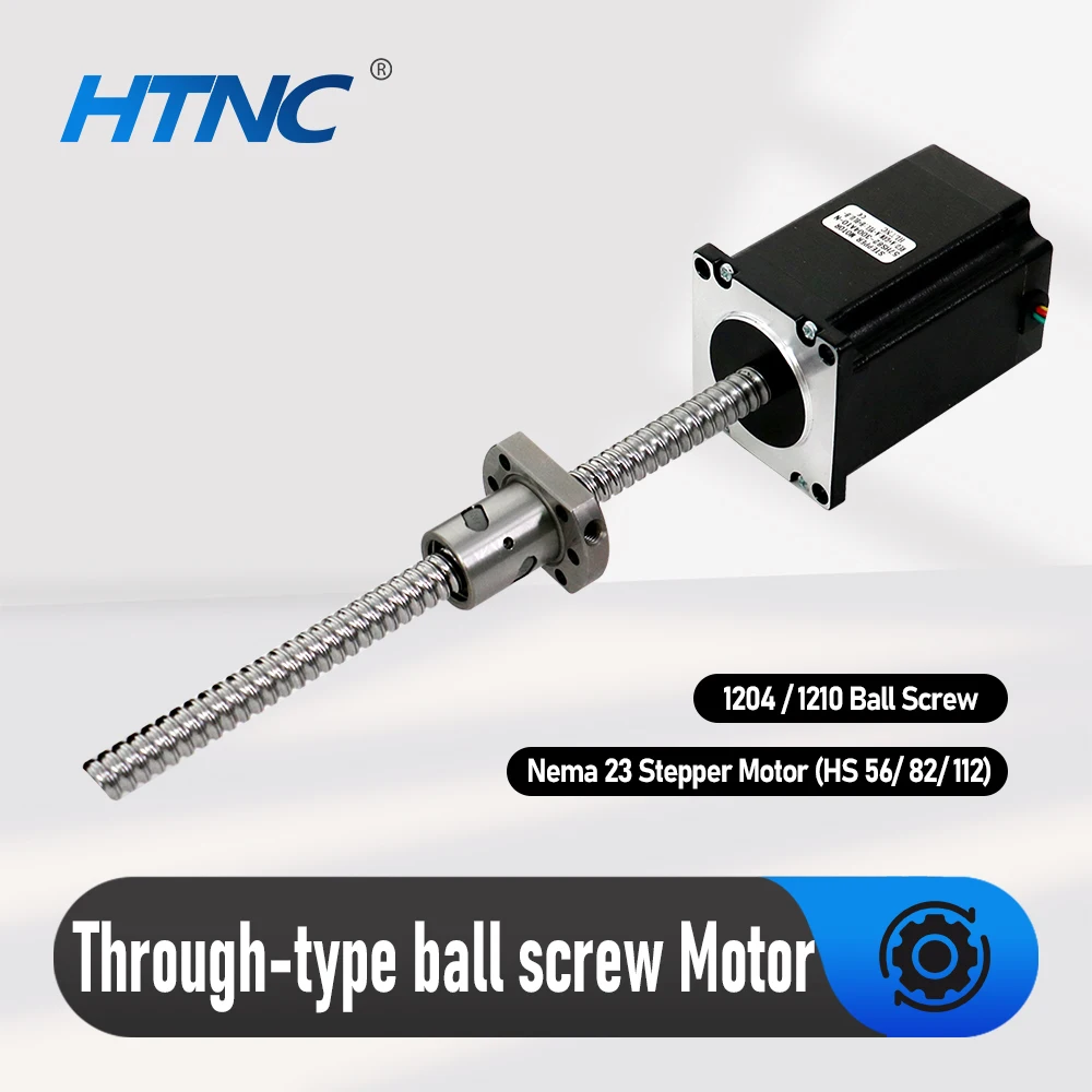 

Nema 23 Шаговый винт с шаговым двигателем, встроенный, высокая точность SFU1204 SFU1210 3A 57HS112 57HS82 57HS56 1,2 Нм 2,2 Нм 3 Нм для ЧПУ