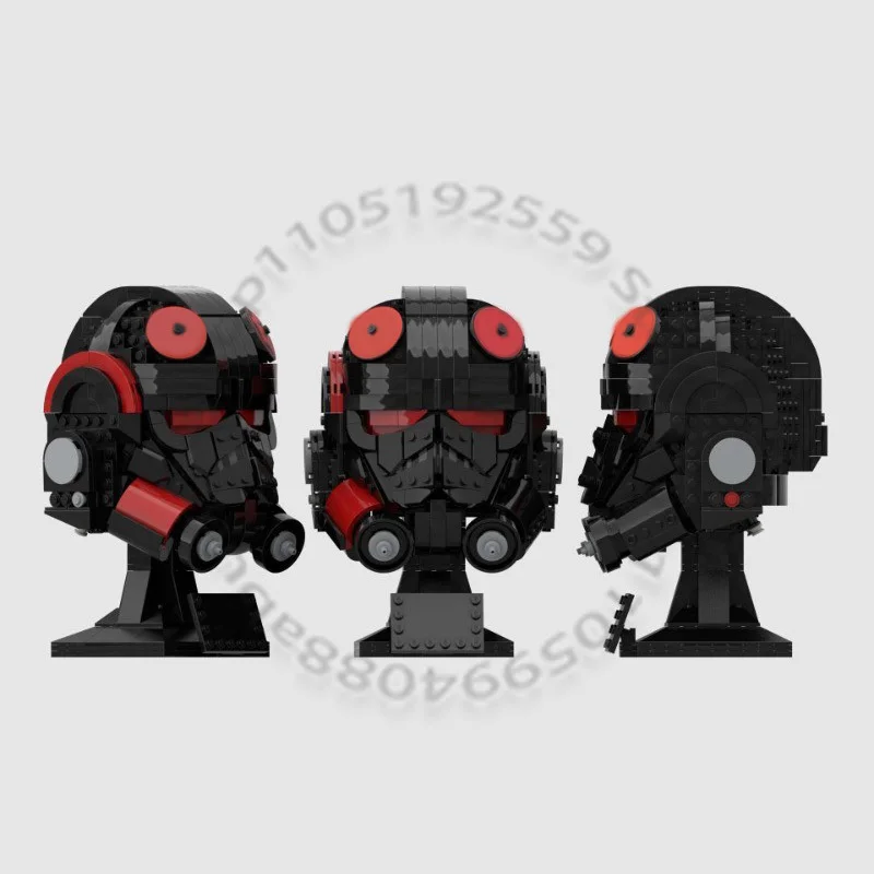 MOC Customize Space Clone Army Battle Bad Batch Helmet Iden Versio Star Movie Ultimate Collection Assembly Puzzle Birthday Gifts