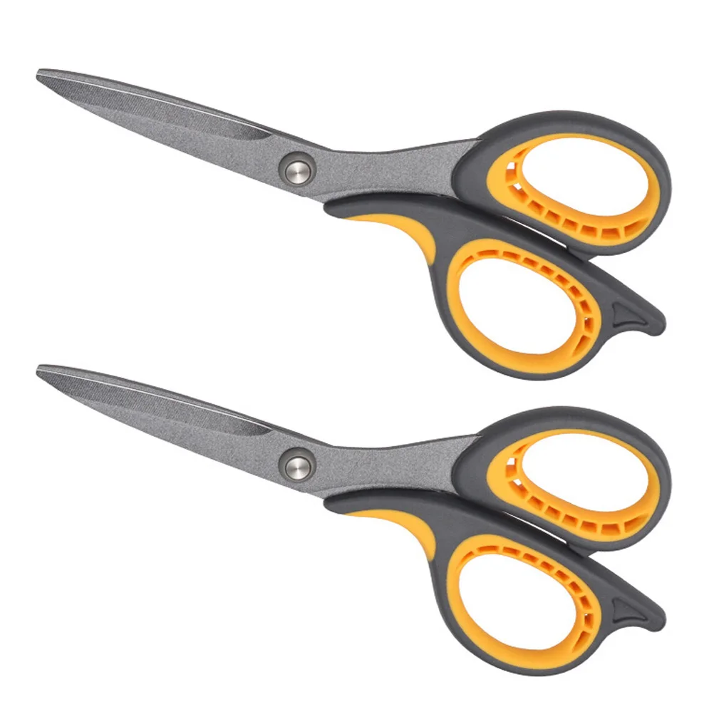 2 шт. ножницы универсальные антипригарные ножницы для рукоделия для офиса, дома, школы, прочные, удобные, практичные для любителей DIY