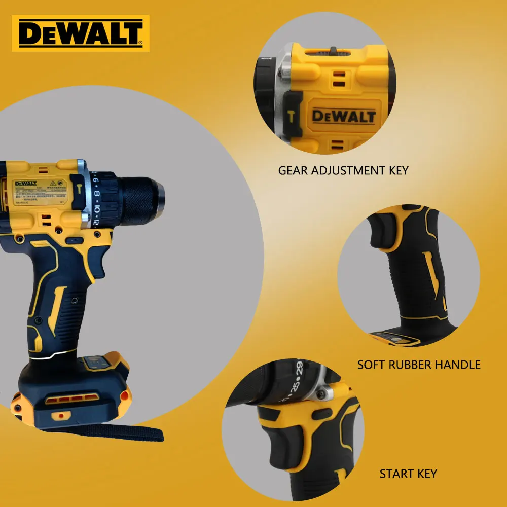 DEWALT DCD805 20V Brushless Cordless Impact Drill 1/2 Rechargeable Variable Speed Rechargeable Tools DEWALT DCD805 Drill