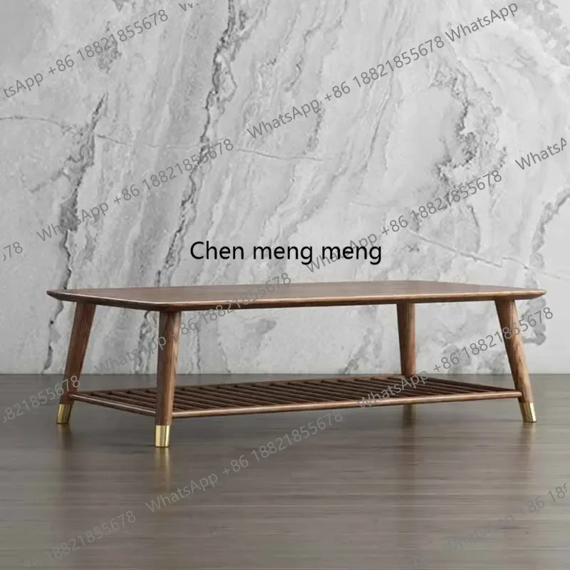 

Unique Nordic Coffee Table Tray Clear Rectangle Minimalist Modern Side Table Wood Balcony Floor Mesa Auxiliar Home Furniture