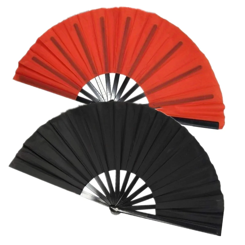 2-piece Set of Tai Chi Folding Fans for Male and Female Performance Dance Decoration, Holiday and Summer Gifts