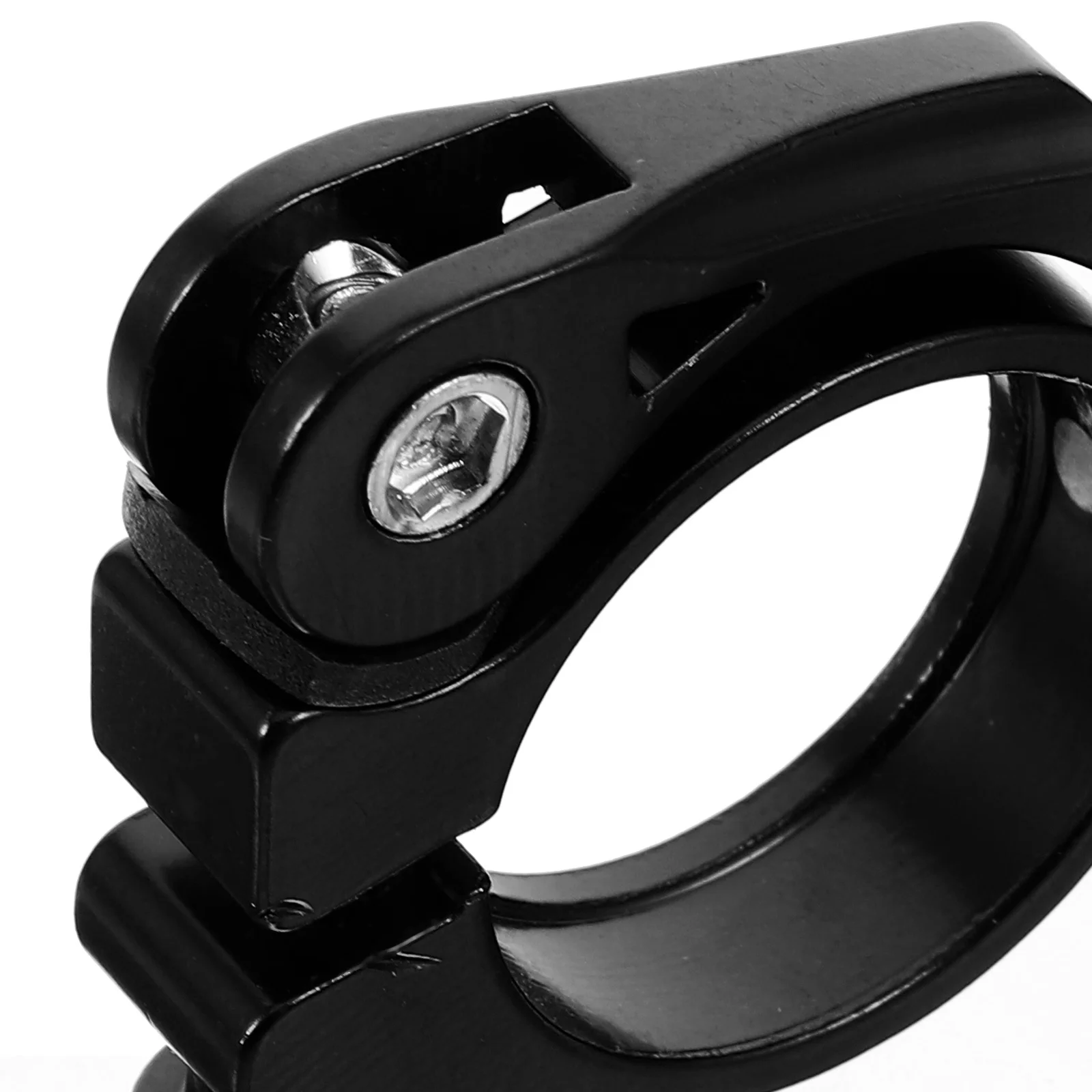 

Aluminum Alloy Seatpost Clamp Bolt Type Folding Bike Seat Clamp Lightweight Quick Release Collar for Road Bike Accessories