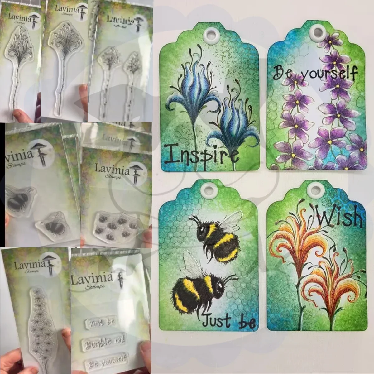 

Craft Clearance Bees Plant Flower Clear Stamps For DIY Scrapbook Craft Decoration Embossing Template Supplies Greeting Card New