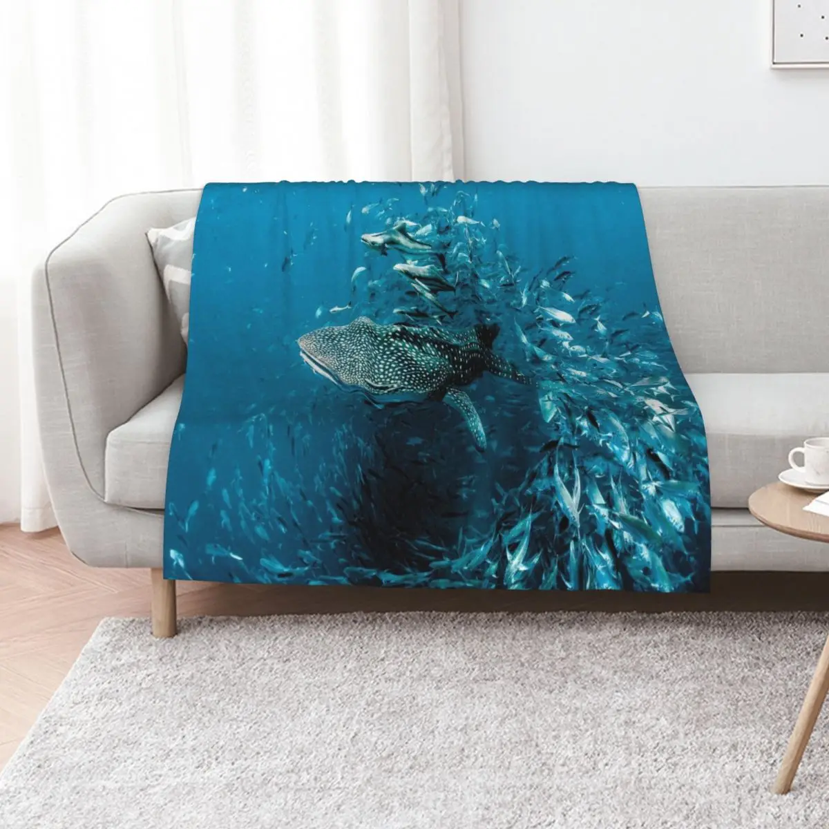 Whale Shark Award Winning Photo Throw Blanket funny gift Nap Weighted christmas decoration Sofa Beautifuls Blankets
