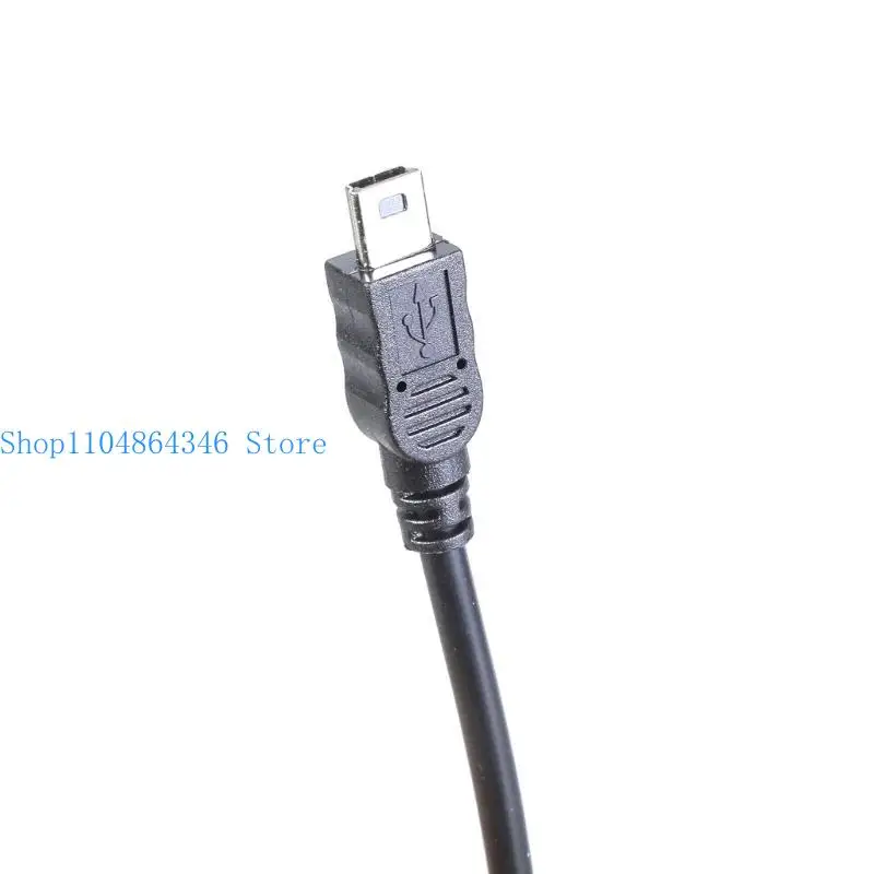 652F Type C Female to Double Mini USB 5Pin Male Splitter Extension Cable Charging Power Supply Cord for Phone Accessories