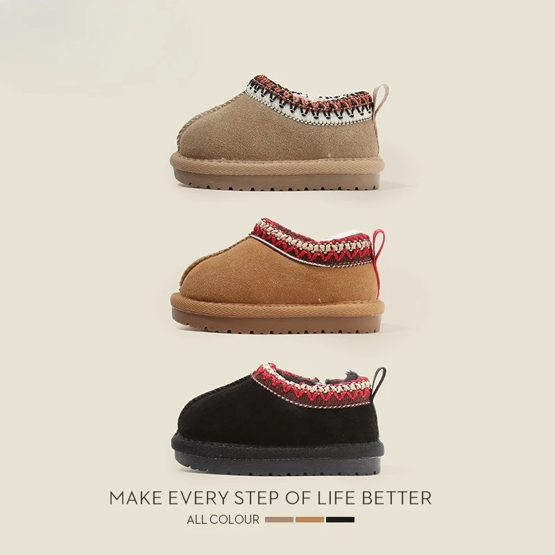 

Зимняя детская обувь 2024, утепленные хлопковые сапоги для мальчиков и девочек, модные зимние сапоги без шнуровки для малышей, модные зимние сапоги для первых ходунков