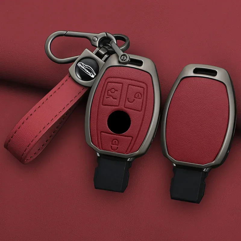 

Car Key Case Cover Key Bag For Mercedes Benz A B C S Class AMG GLA CLA GLC W176 W221 W204 W205 Accessories Holder Shell Keychain