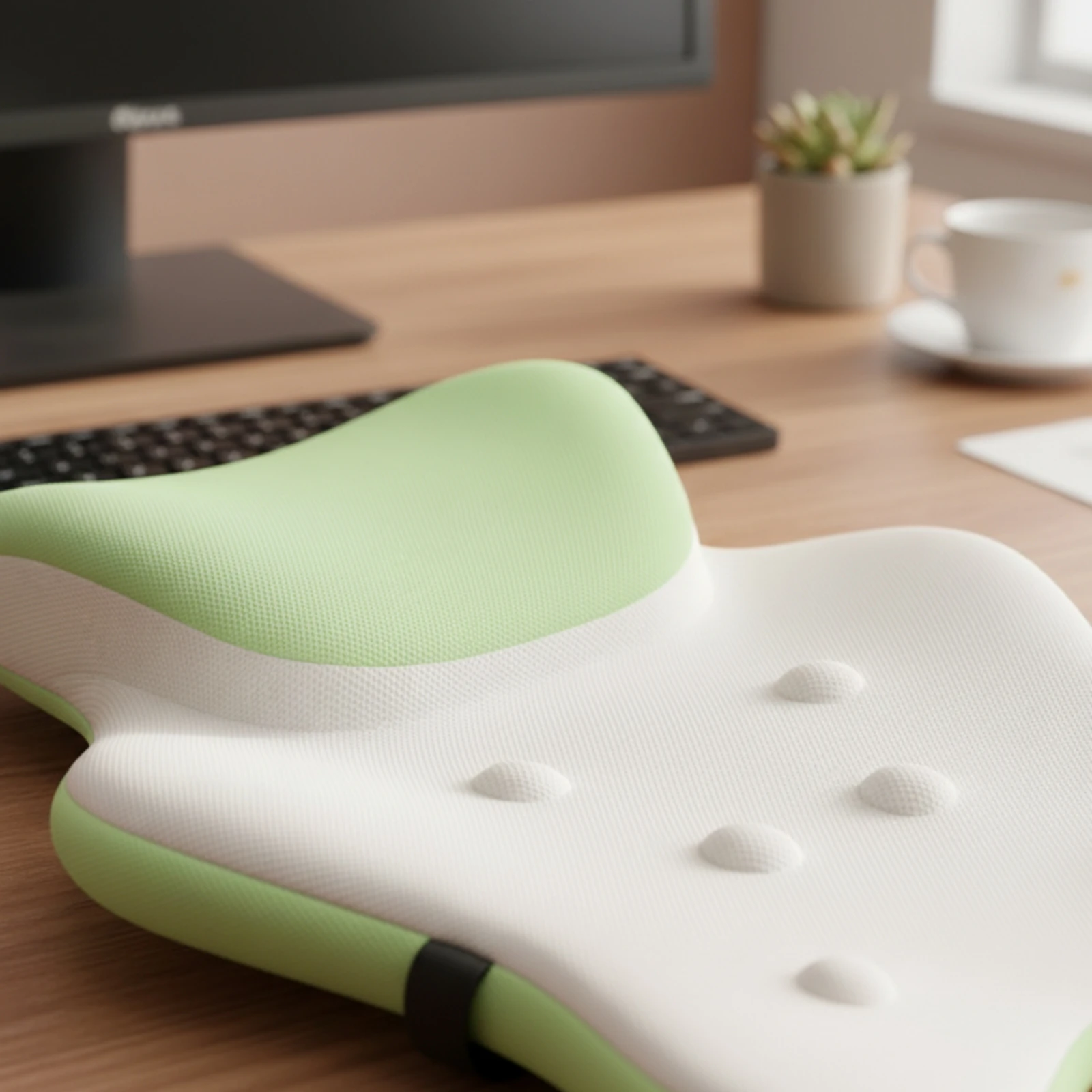 Office Chair Headrest Pillow Ergonomic Office Chair Neck Pillow Headrest with Strap Contoured Cushion Elevated for Students
