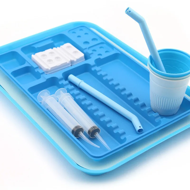 

5 Pcs Autoclavable Instrument Colorful Tray Dental Split Management Trays Dentist Placement Box Dentist Mouth Tweezer Storage