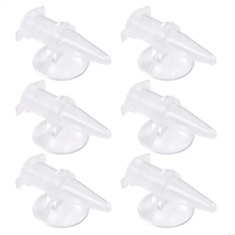 Pack of 6 Transparent Shrimp Feeders for Fishtanks Convenient Installation Observation Feeding Cups for Fishtanks