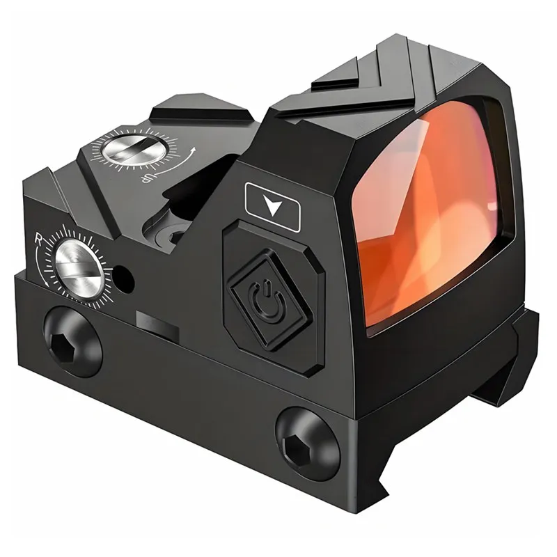 Mini Red Sight Shake Awake Optic Sight للبندقية والمسدسات والمسدسات 2MOA، 12 نطاق تعديل السطوع بنقطة حمراء، #1