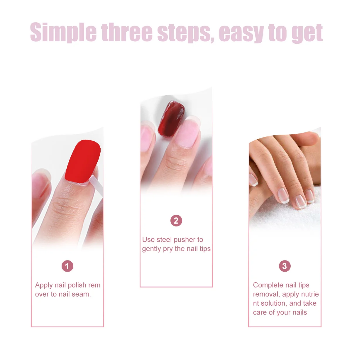 

False Nails Artificial Fingernails No Smell Harmless Durable Natural Women Manicure Nail Tips
