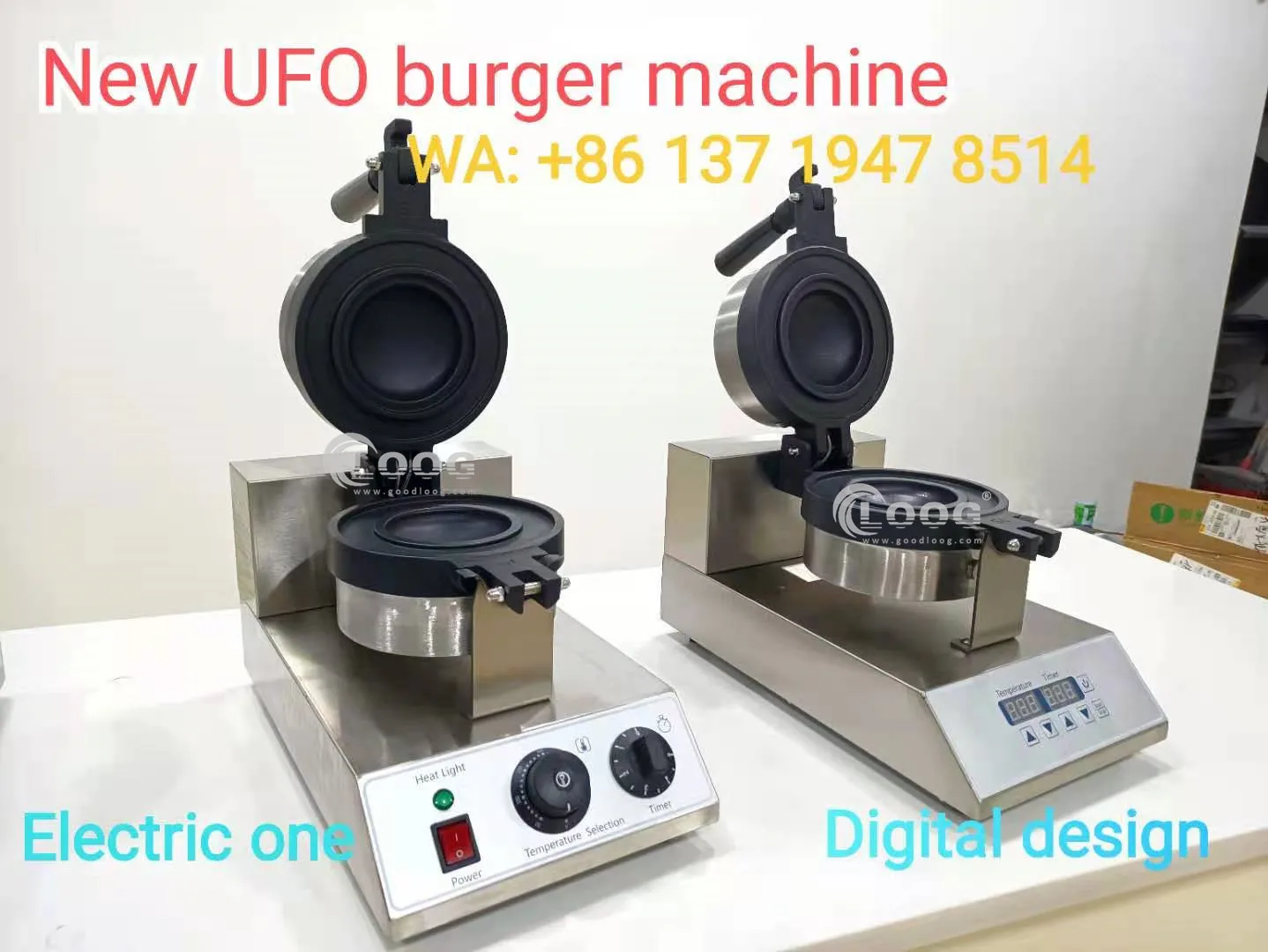 110V 220V Digital UFO Burger Machine Commercial Krapfen Warmer Italian Ice Cream Gelato Panini Press Sandwich Maker