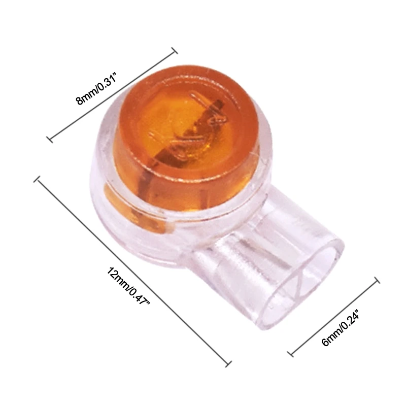 200 Stuks Data Telefoon Draad Butt Enkele Poort Connector UY2 Crimp Terminal Connectors Assortiment