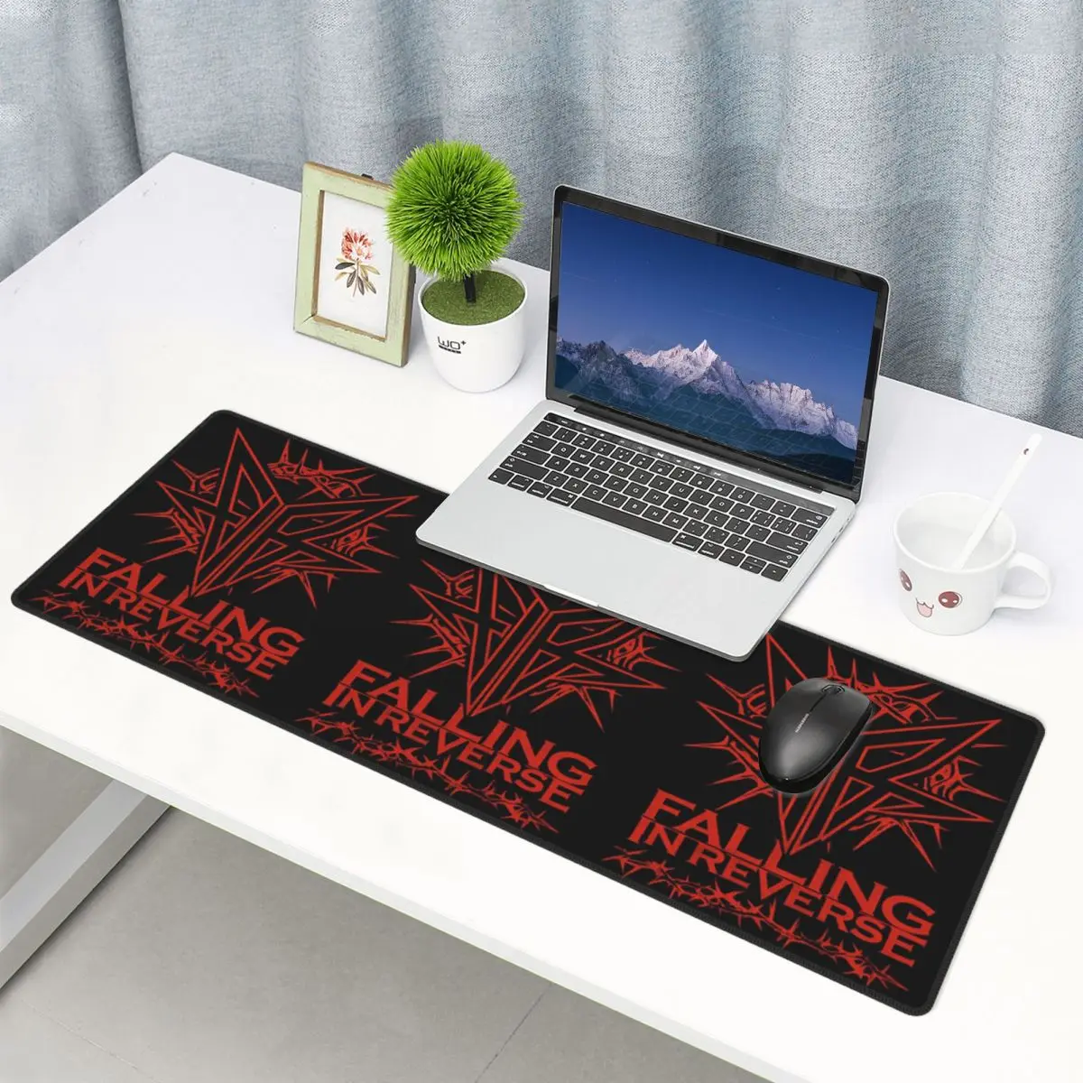 Large Mouse Pad Rock Band Falling In Reverse Print Gamer PC Laptop Mats Keyboard Carpet Computer Gaming Desk Mat