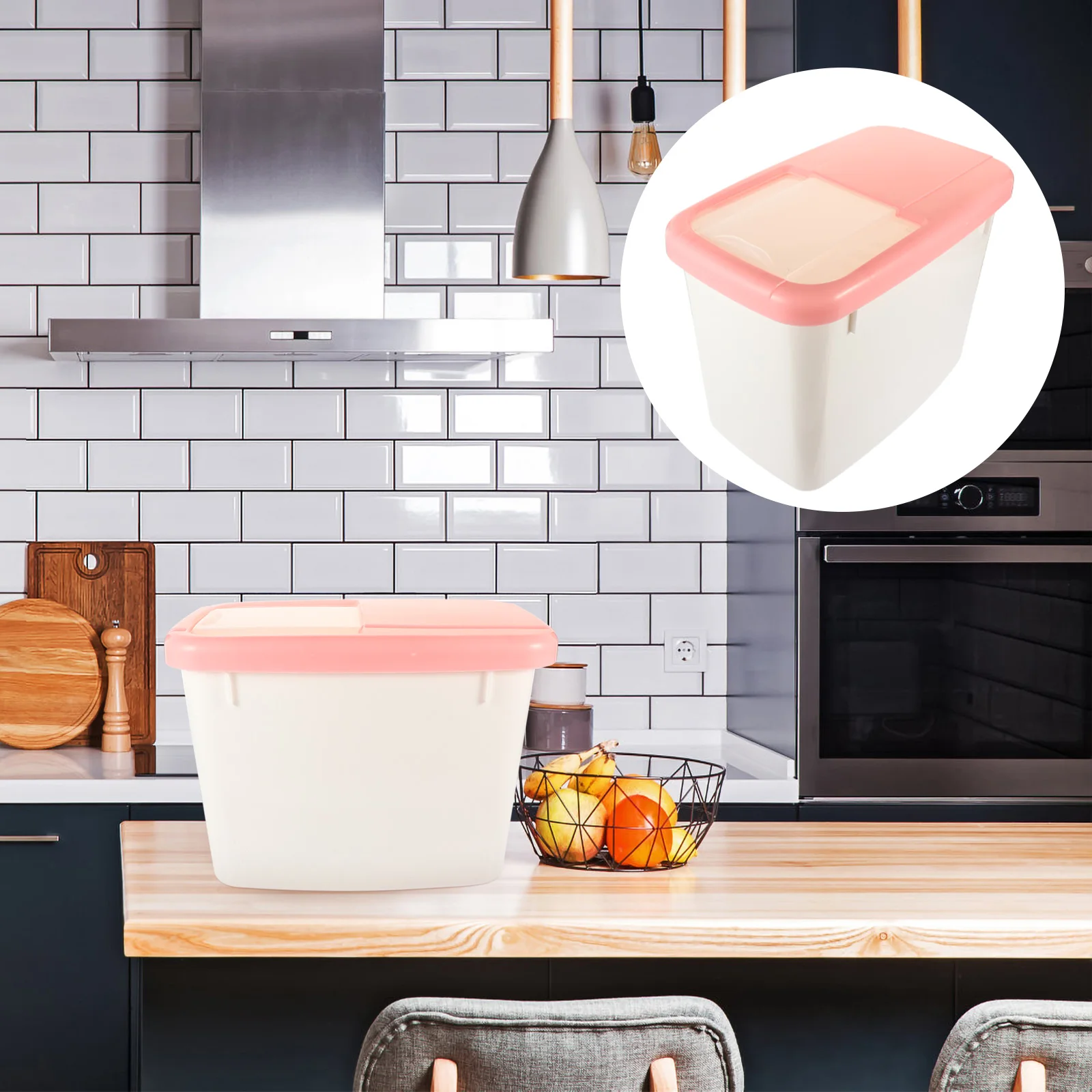 

Airtight Rice Container Sealed Storage Box Food Grain Containers Dustproof Moisture Proof Insect Proof Plastic Bins Household